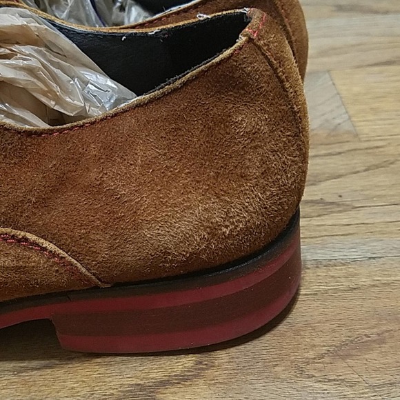 Donald J pliner Evan brown suede oxfords men's sz 7 - Picture 10 of 15